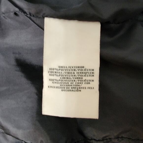 Route 66 Black Puffer Coat with Pink Plaid Lining and Snap Front Size Small - Picture 9 of 13